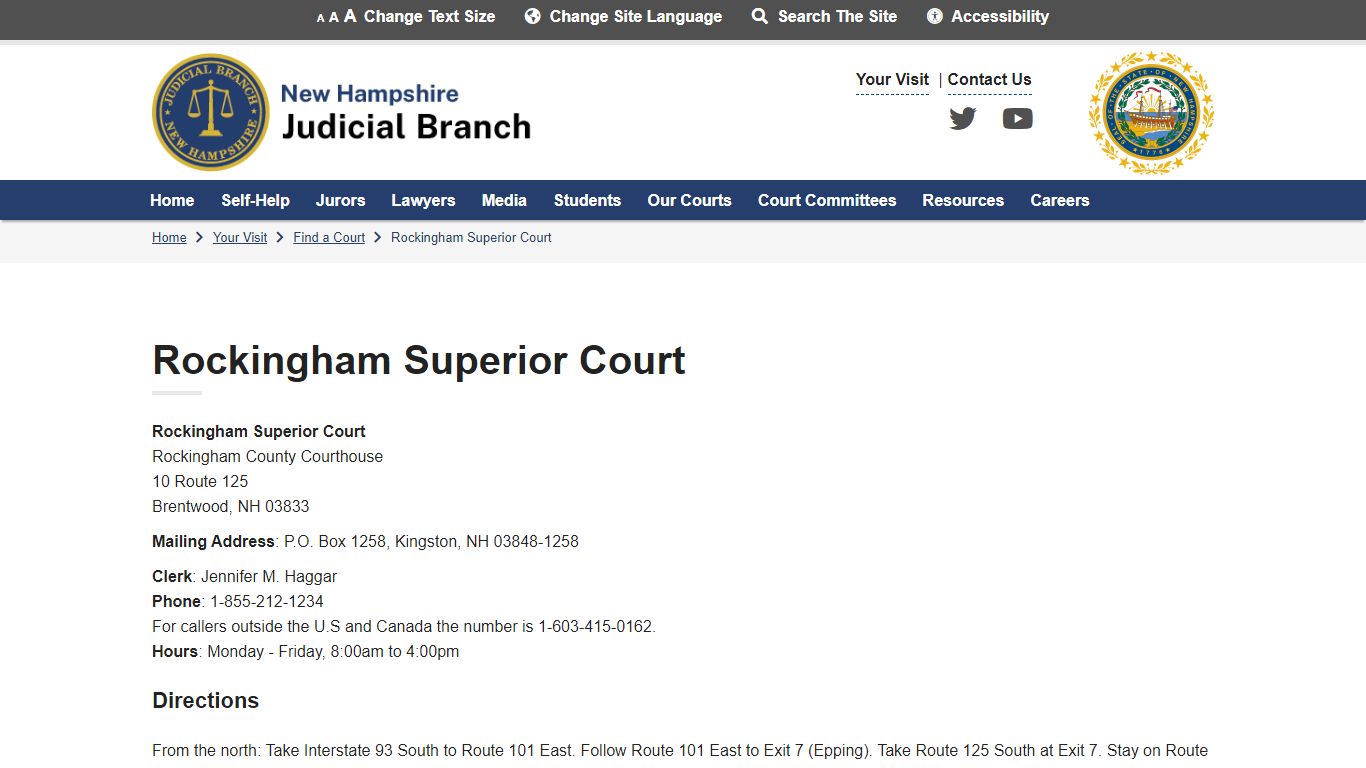 Rockingham Superior Court | New Hampshire Judicial Branch